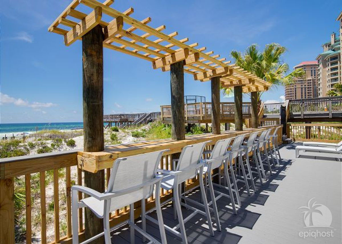 Private beach boardwalk access exclusive to Beachside 1 guests