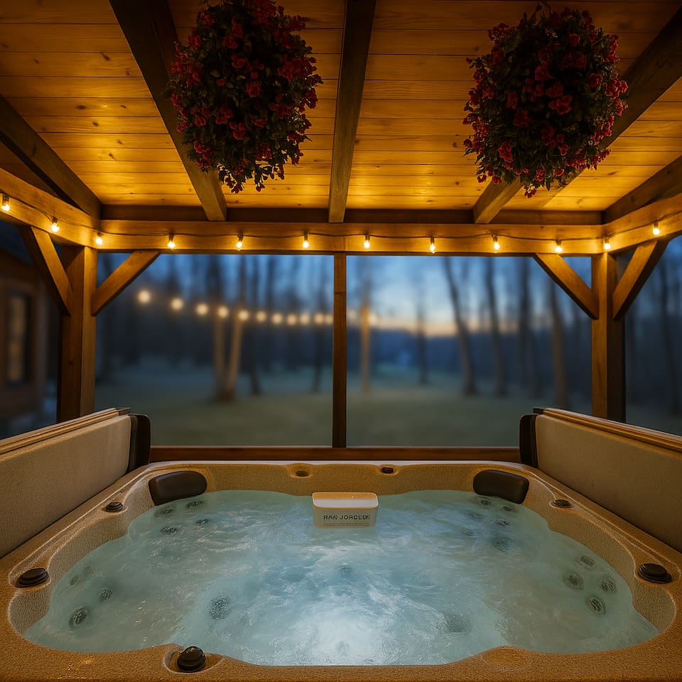 Hot tub to enjoy an ultimate hydrotherapy experience