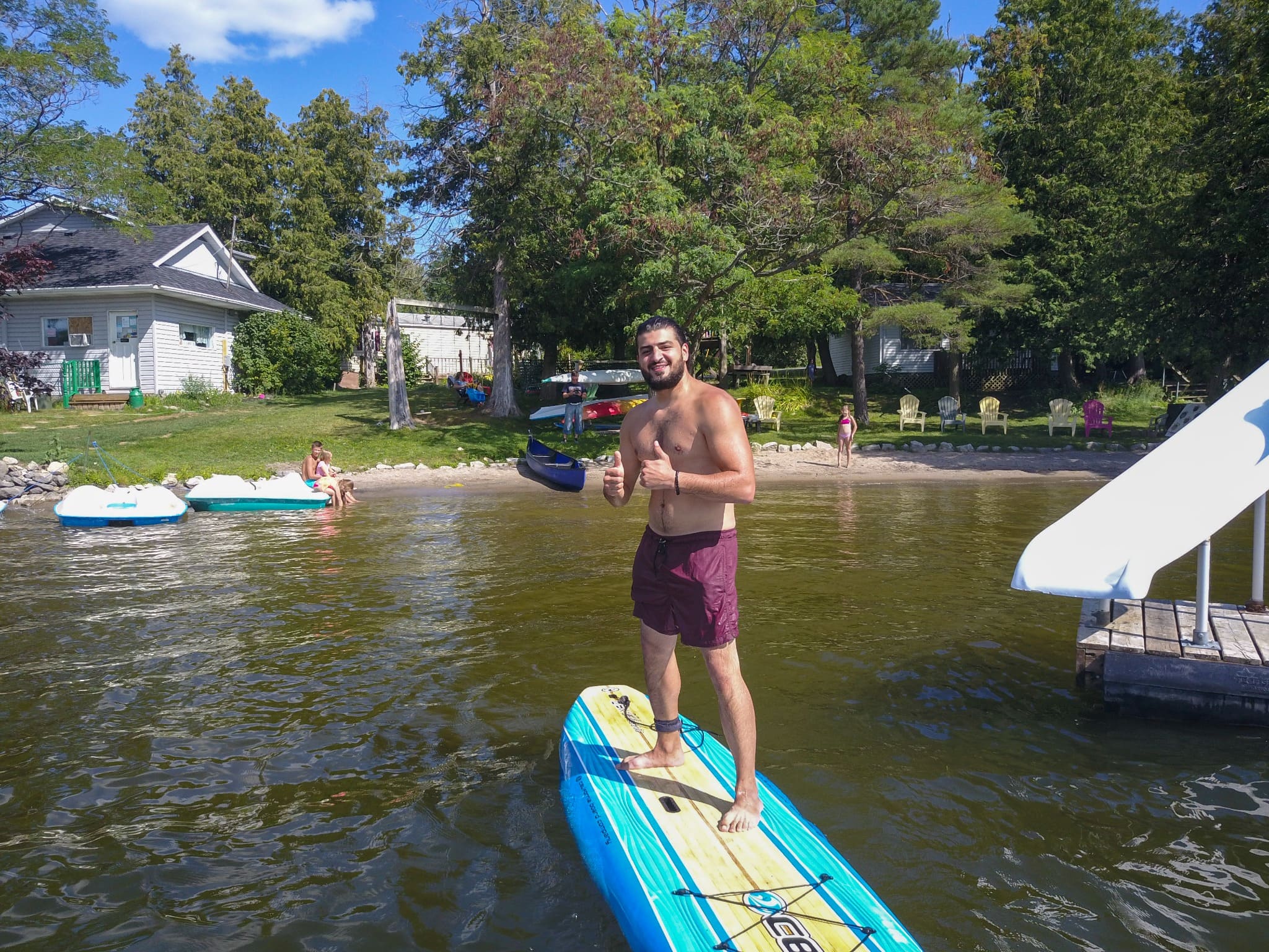 Stand-up paddle board rental at Paradise Escape