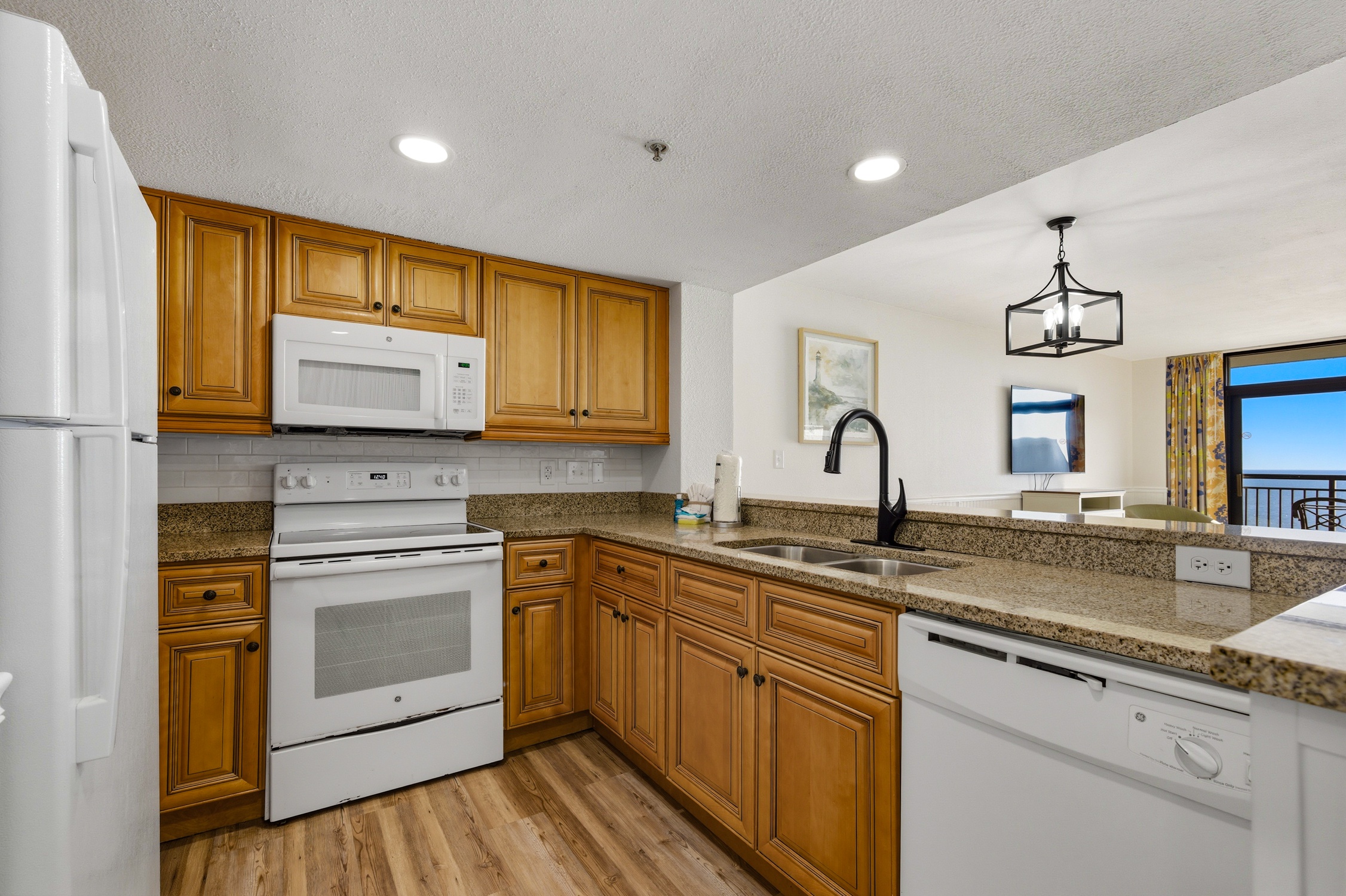 Kitchen with full-size appliances