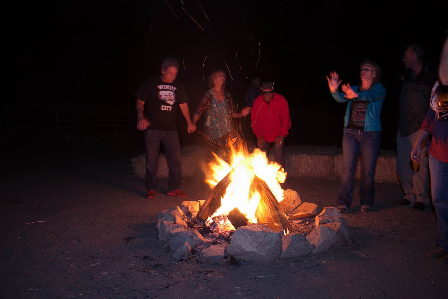 Fire ring #2 located in corral
