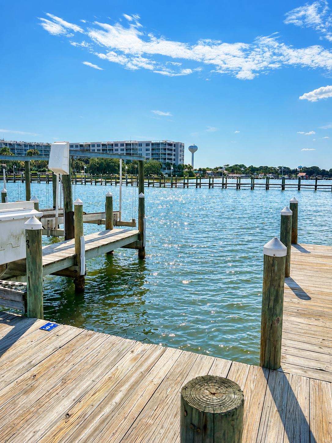 Bring the boat! An 18' boat slip is available to rent, giving you easy access to the water right from the property.