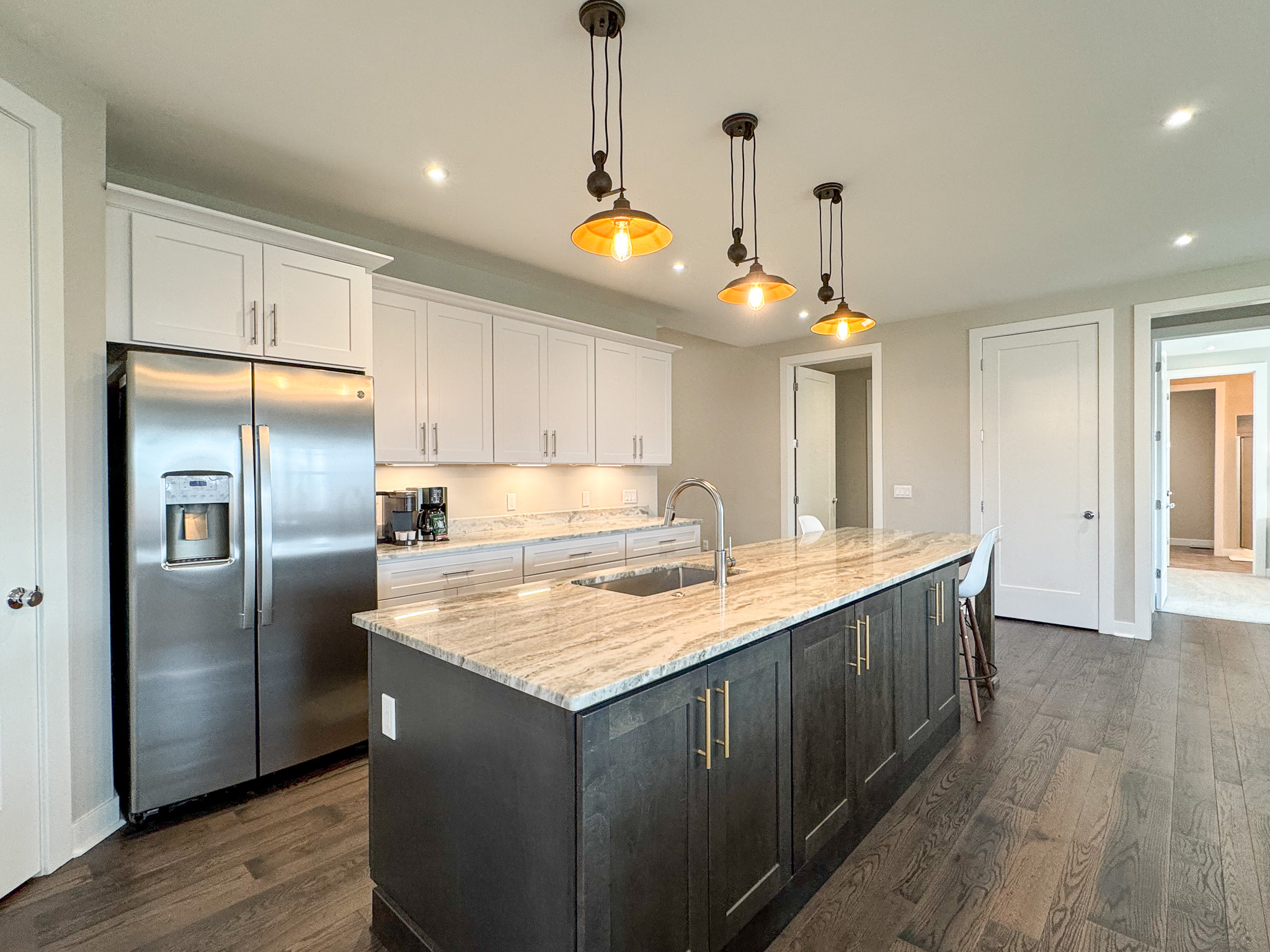 Well stocked kitchen for entertaining.