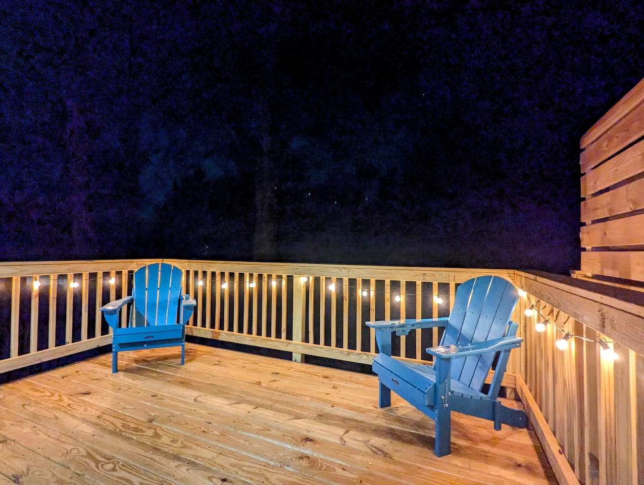 Deck at night