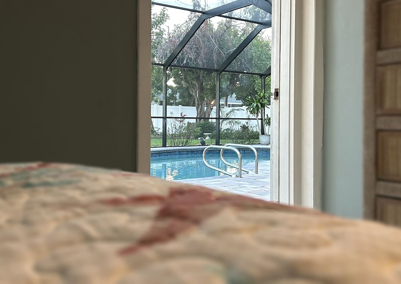 View from Master Bedroom Bed