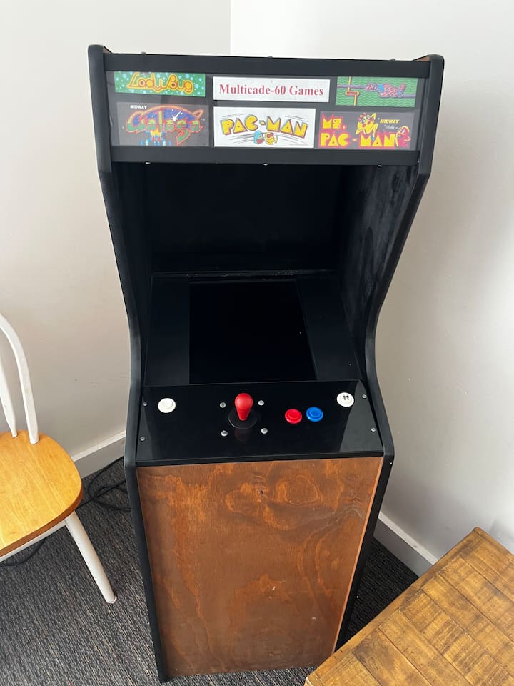 Enjoy the feel of the retro arcade while having access to a bunch of games!