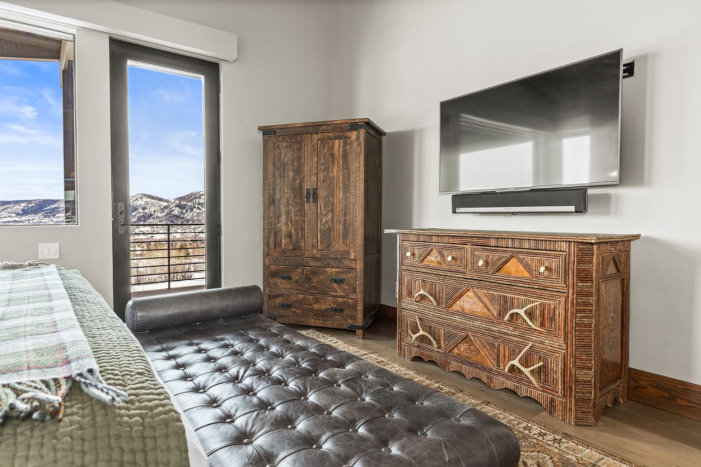 King Ensuite Bedroom 1 | Armoire with Smart TV