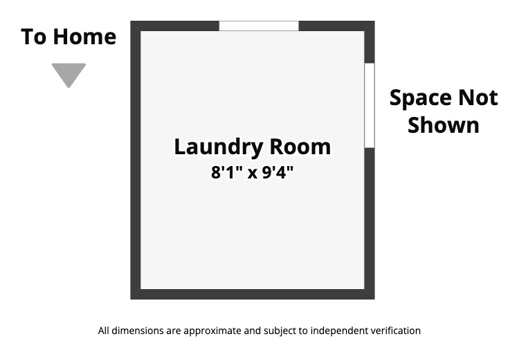 Basement Laundry Room (Exterior Entrance)