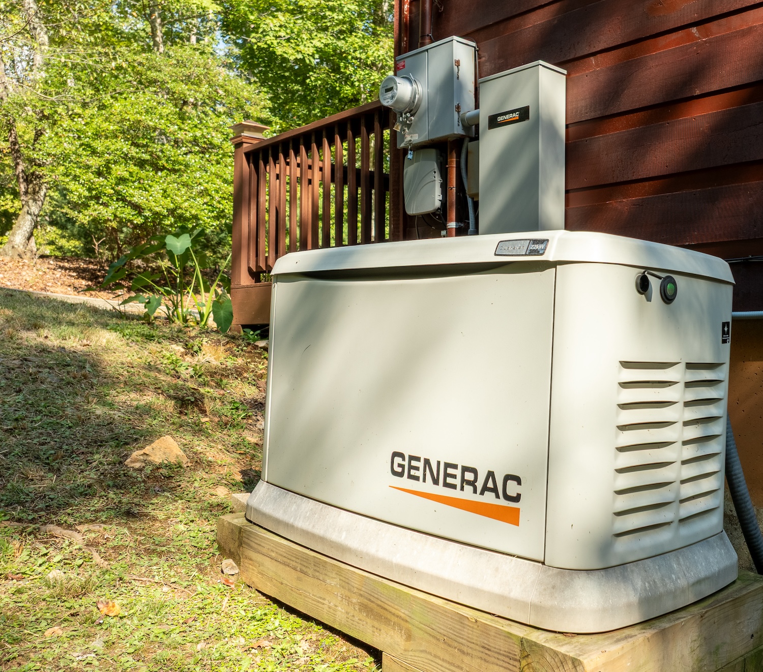 Heavy storms, Power out - no problem! The whole cabin generator has you covered! 