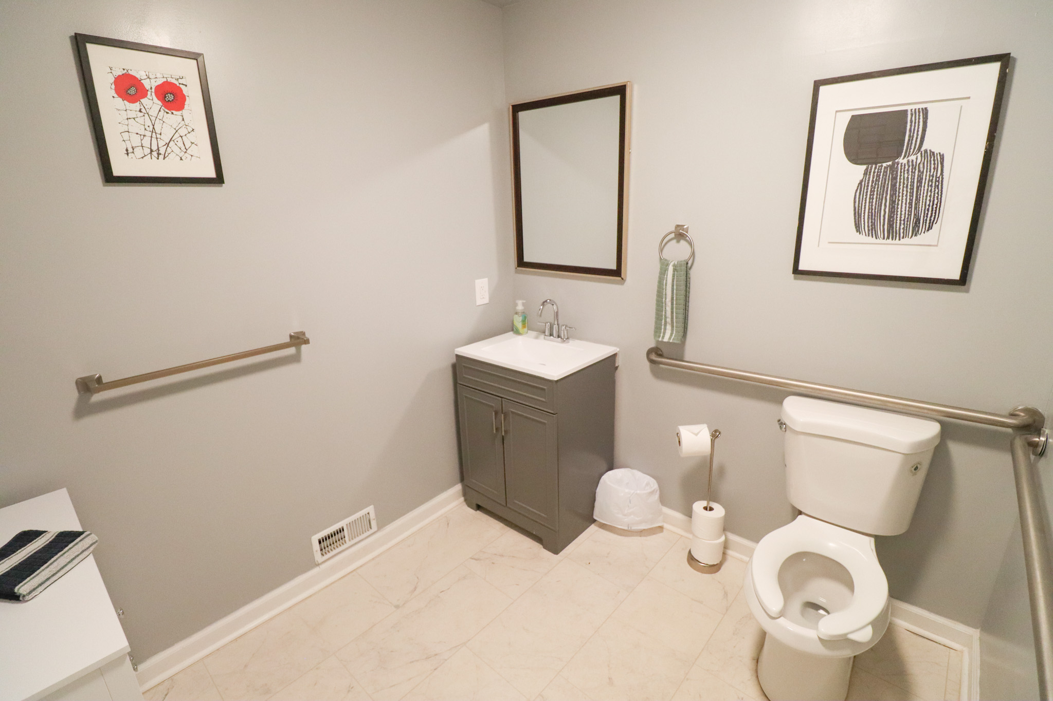 1st floor half bath