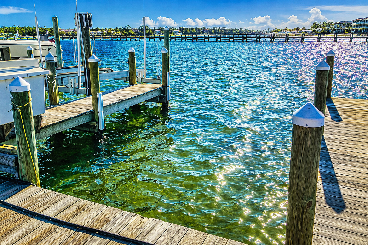 Bring the boat! An 18' boat slip is available to rent, giving you easy access to the water right from the property.