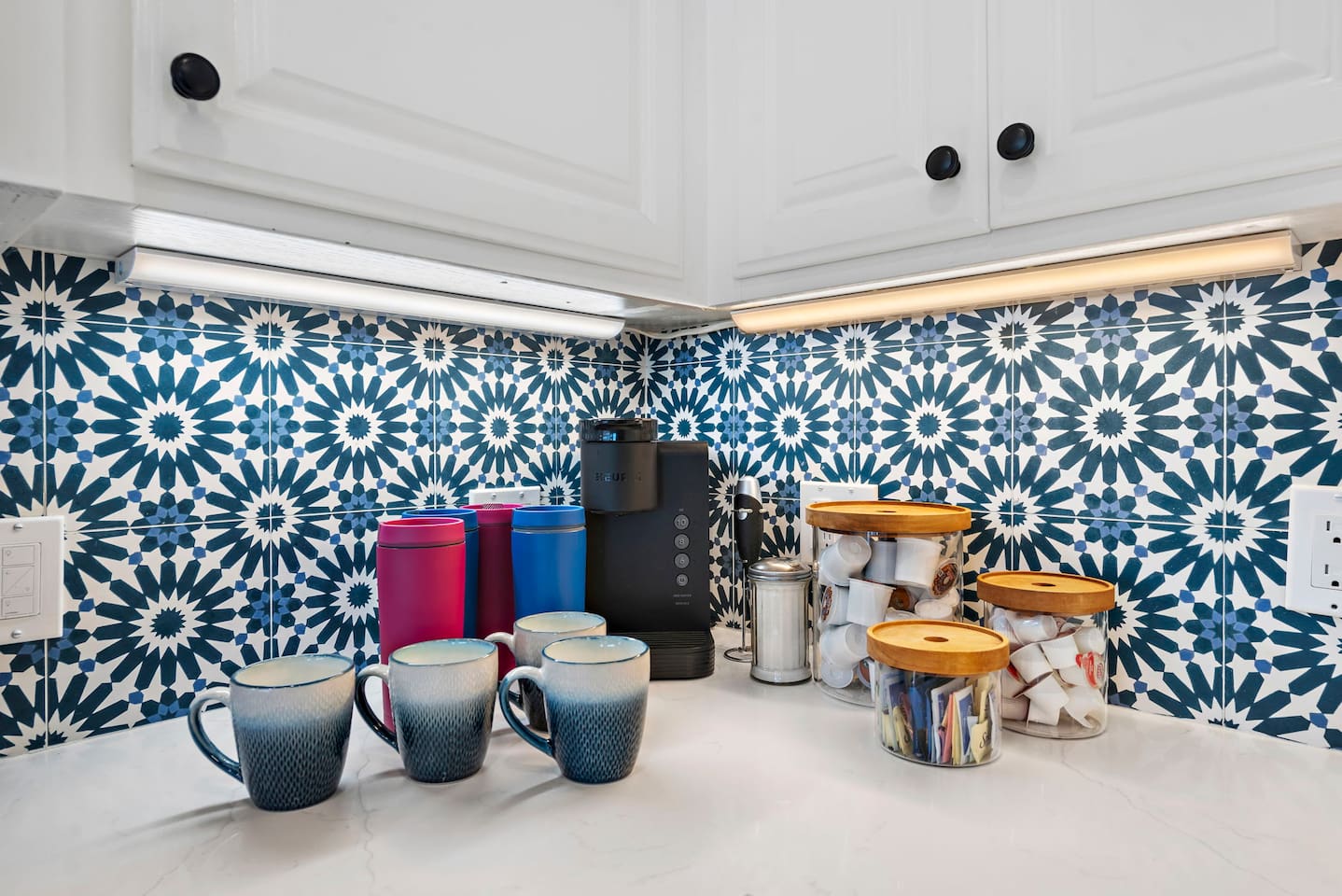 We provide Keurig coffee makers and pods to start every day right :)