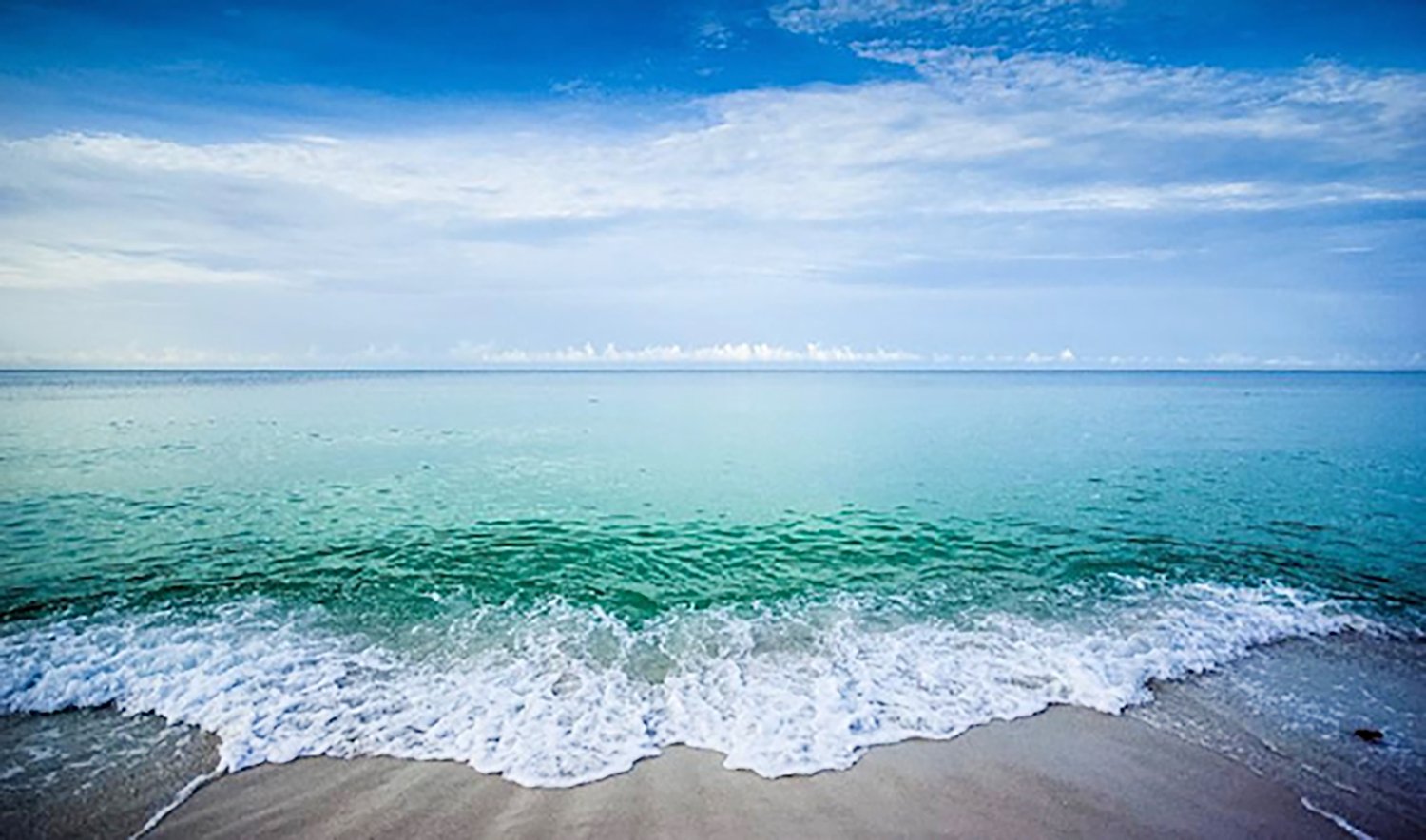 White-sand beach and Gulf waters