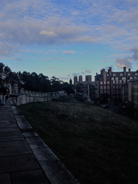 Cityscape at dusk