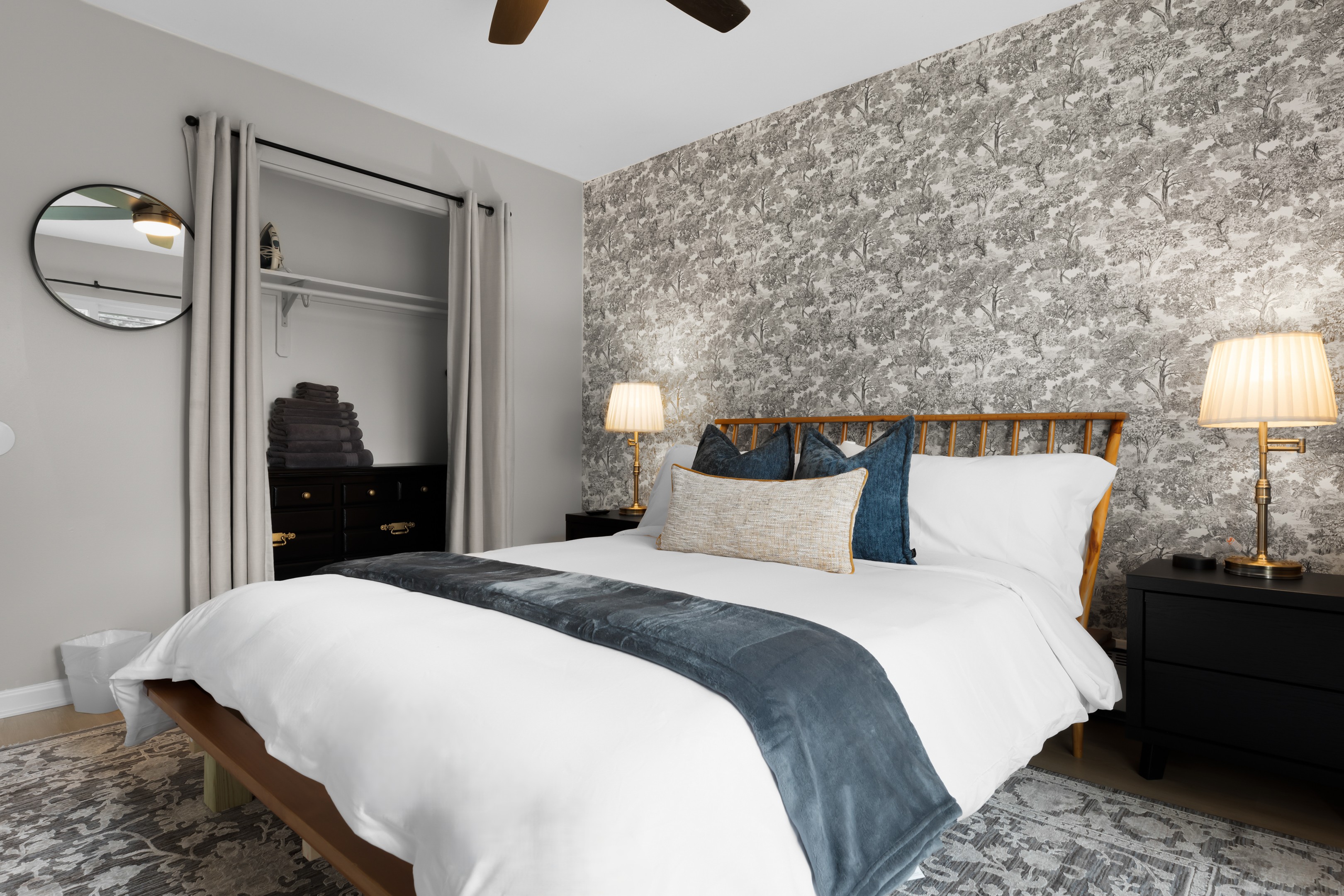 Inviting bedroom with hotel-quality comfort.