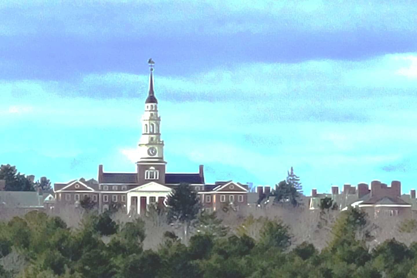 Colby Campus can be seen from the apartment window!