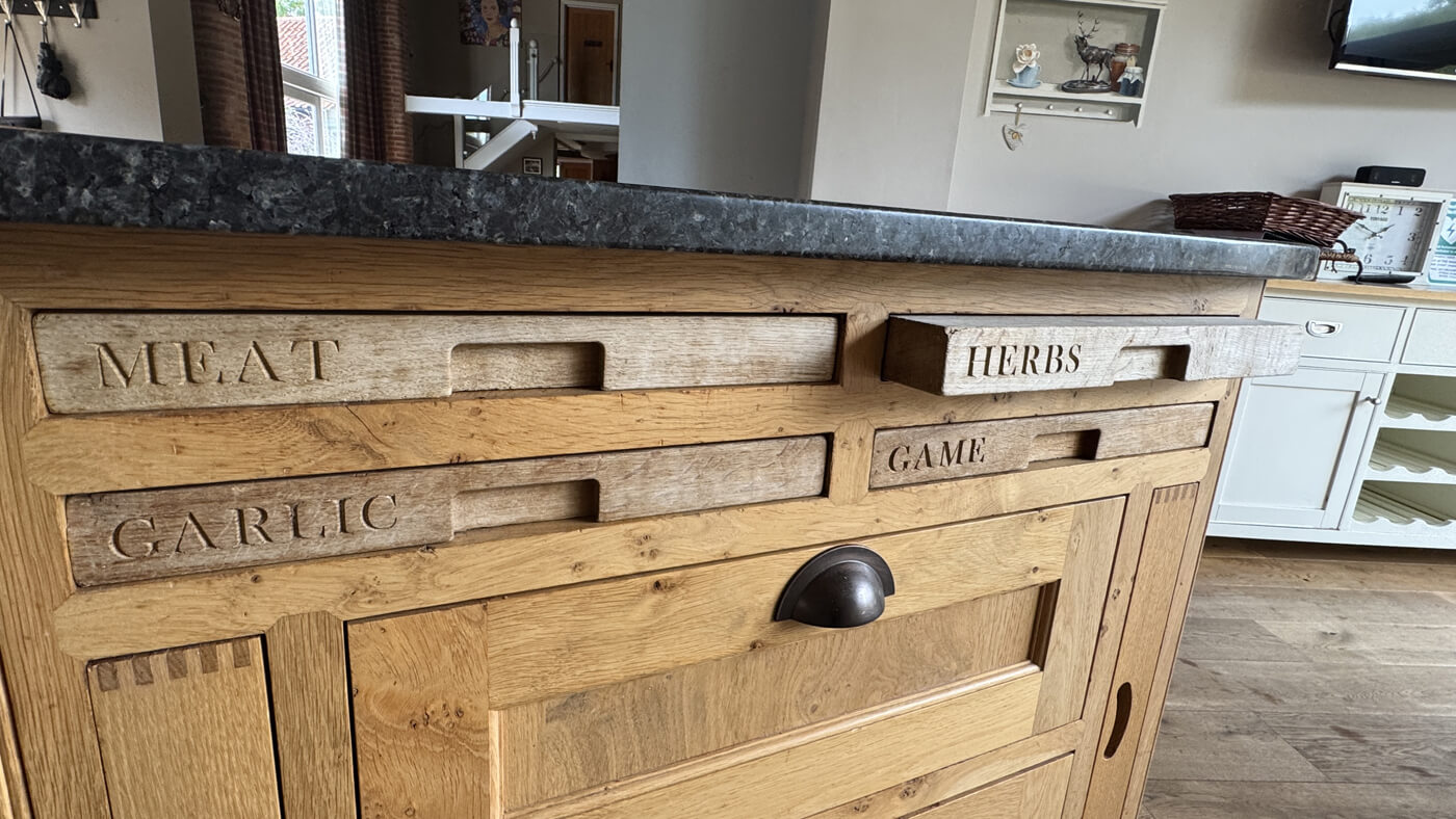 Kitchen chopping board features