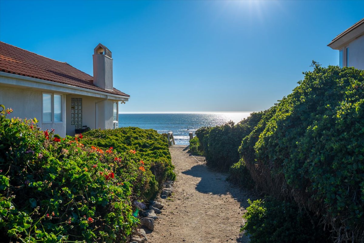 Across the street from the beach