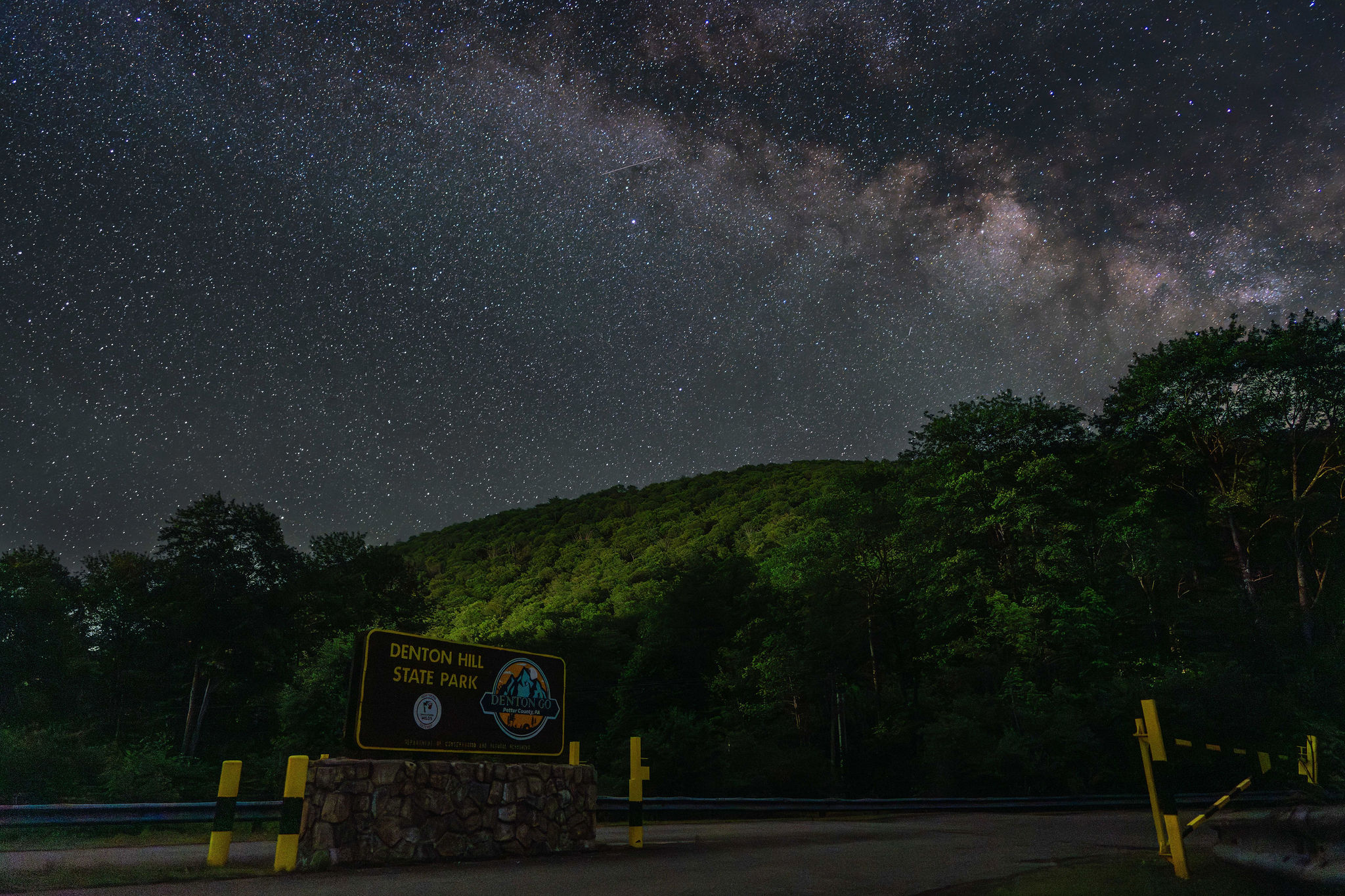 ✨ A true Dark Skies destination — Cherry Springs is 20 minutes, but the view starts right here at the park entrance.
