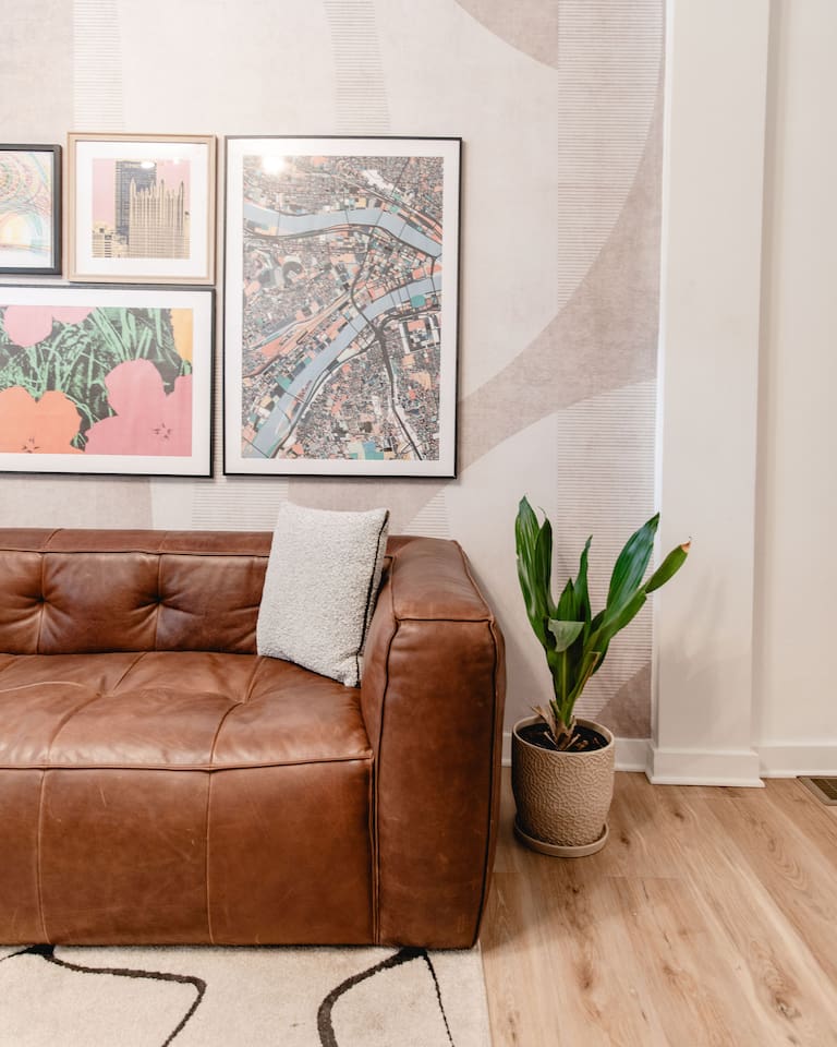 Couch in the Living Area