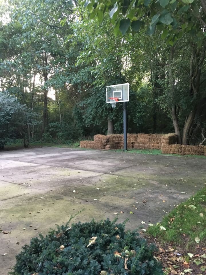 Basketball court for fun.