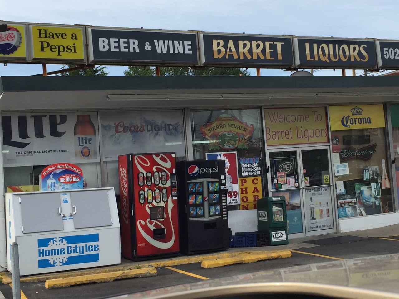 A close local liquor store