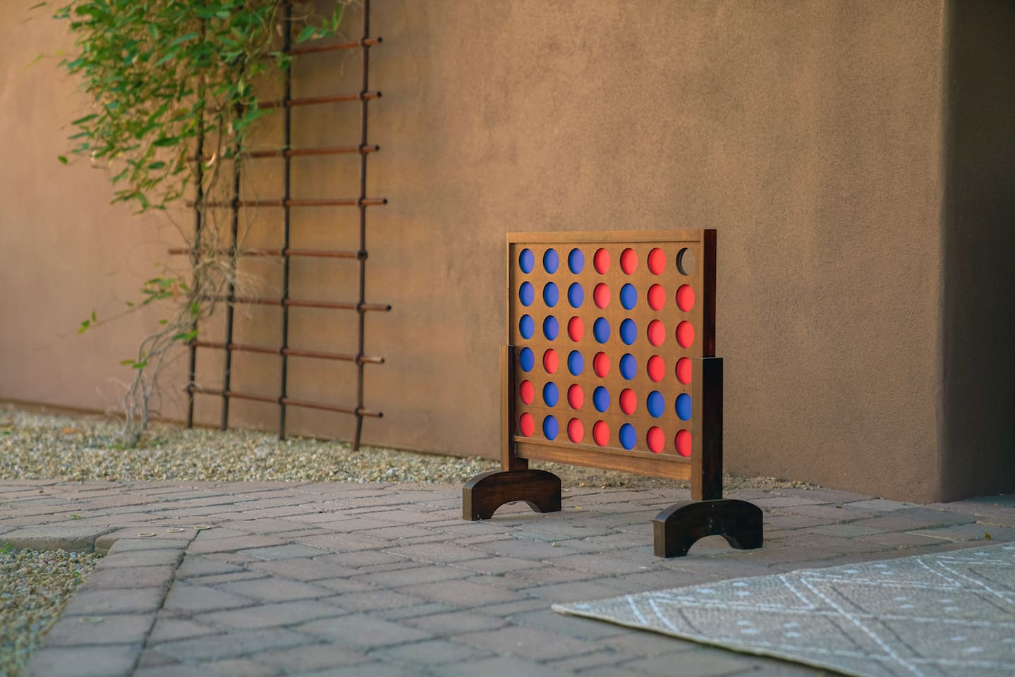 Play lots of games outdoors with family or friends, including ping pong, checkers, pool basketball, pool volleyball, or putt-putt golf!