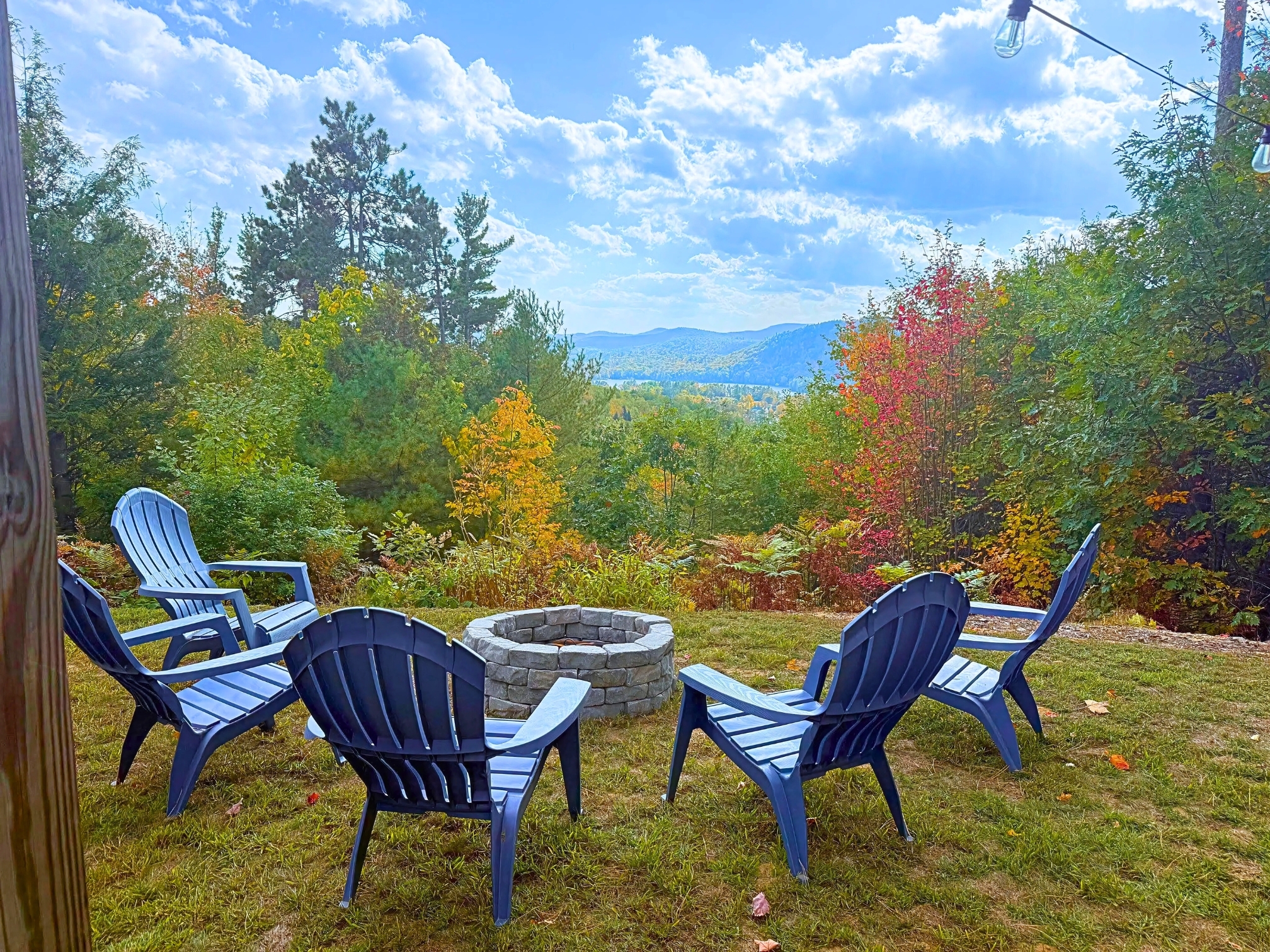 Cozy up around our newly added firepit and soak in the peaceful mountain views! It's the perfect way to end the day!