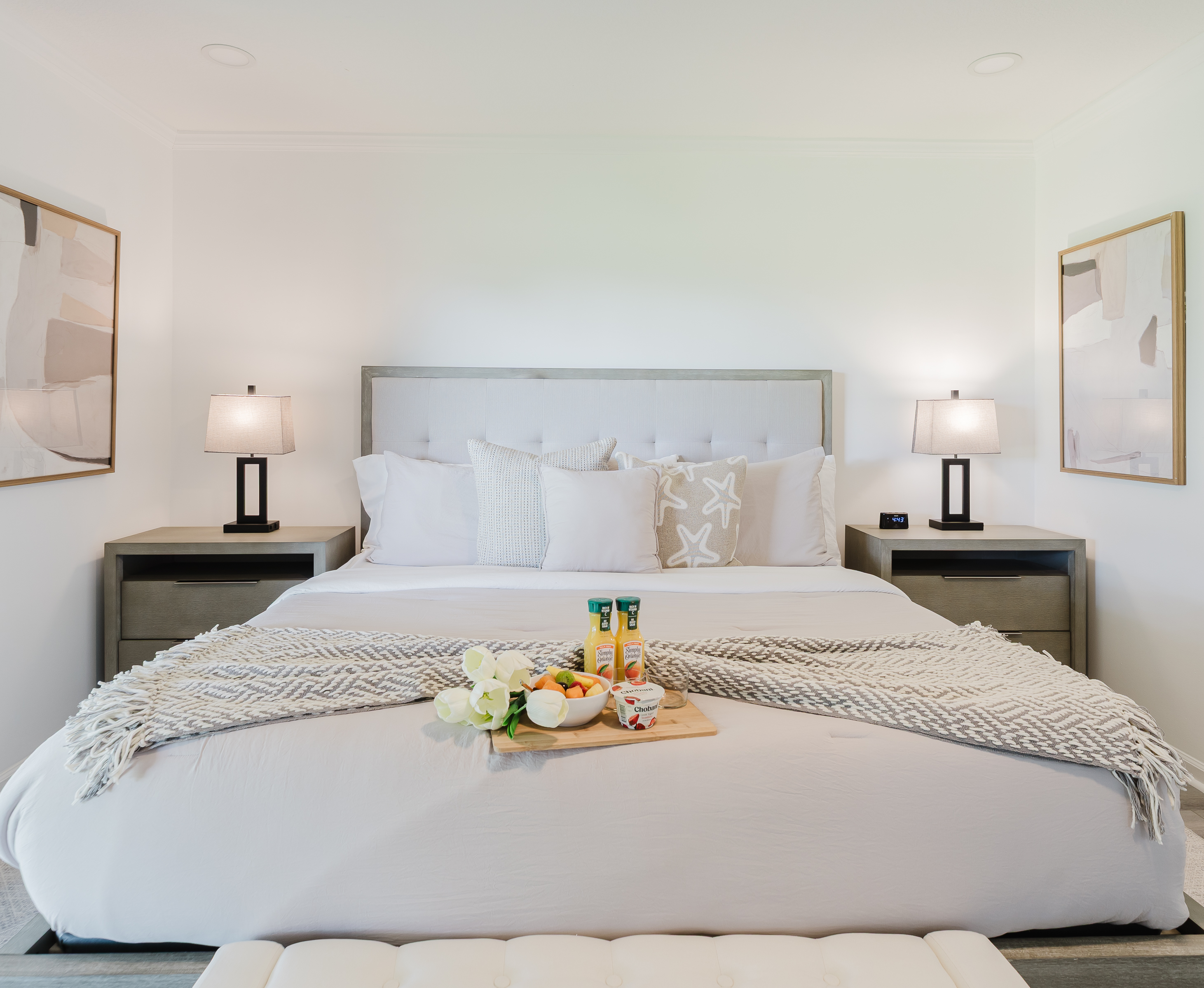 Spacious primary suite with a comfortable king bed and a serene atmosphere. Relaxing retreat designed for restful nights and peaceful mornings. Thoughtfully designed bedroom with hotel-quality comfort