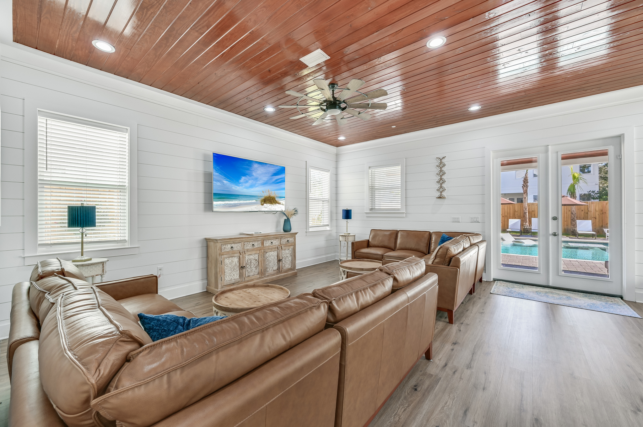 Large Living Room with 70" TV (first floor)