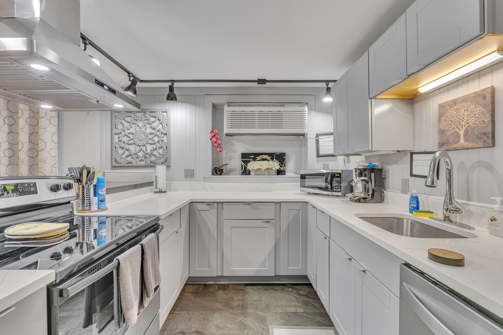 Creamery Apt 2 kitchen, all new in 2023!