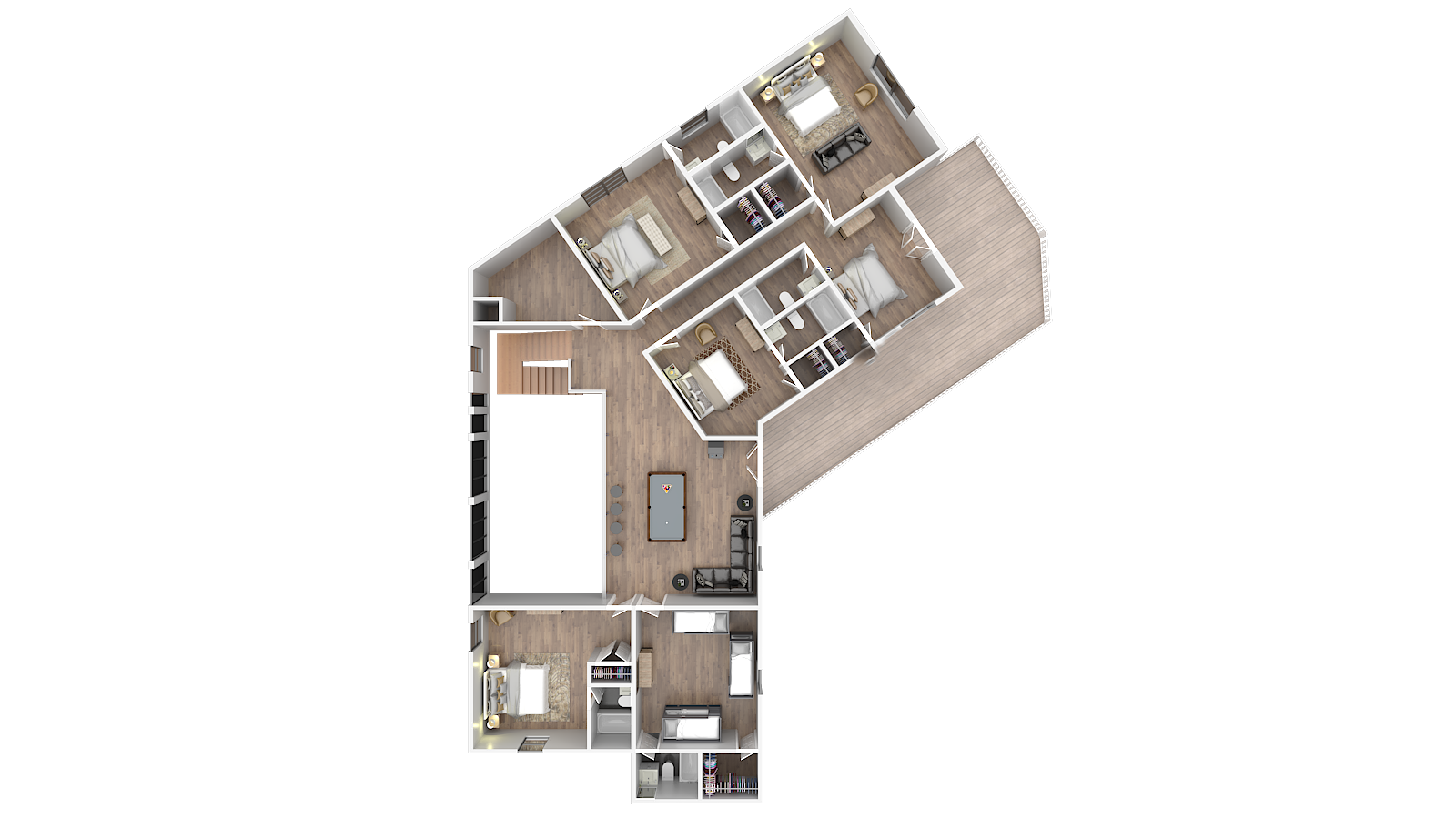 Mansion Floorplan: 2nd Floor