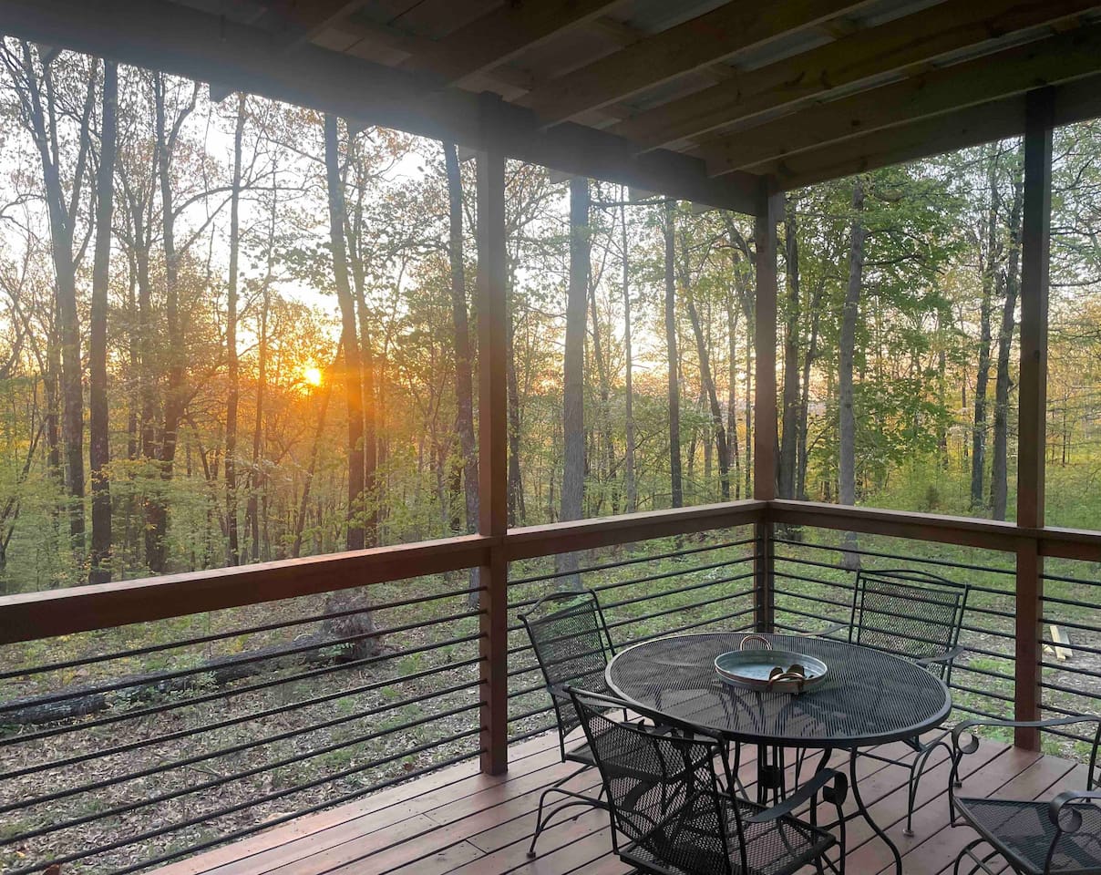 The sunrise view from the Butterfly House is a perfect way to start your day. 