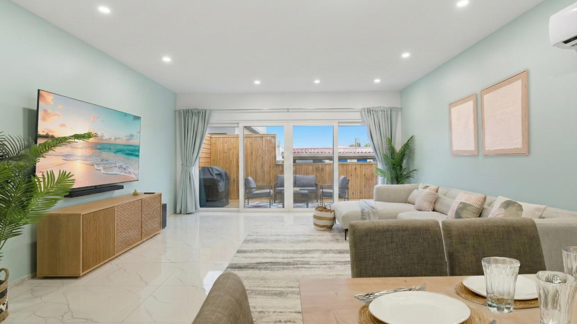 Movie night upgraded: Enjoy the massive 85" Smart TV and cinematic soundbar