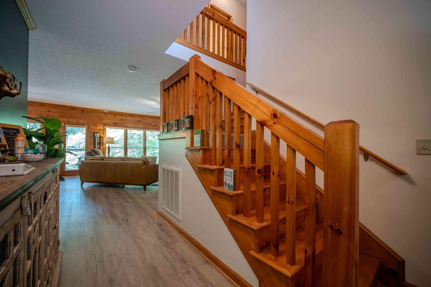 Stairs leading up to Bedroom 3 and Bathroom 3 on upper level
