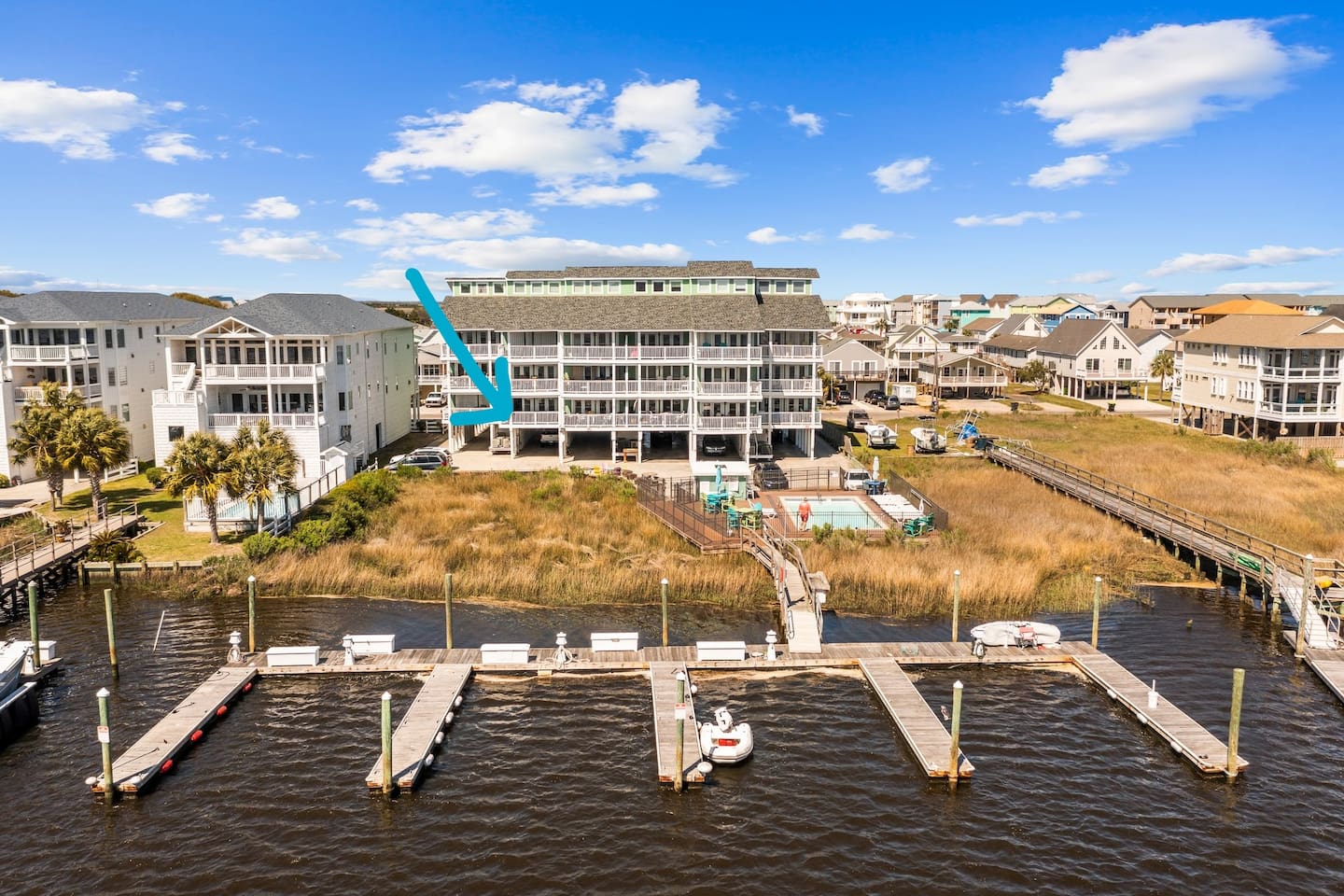 Back property view from canal. 