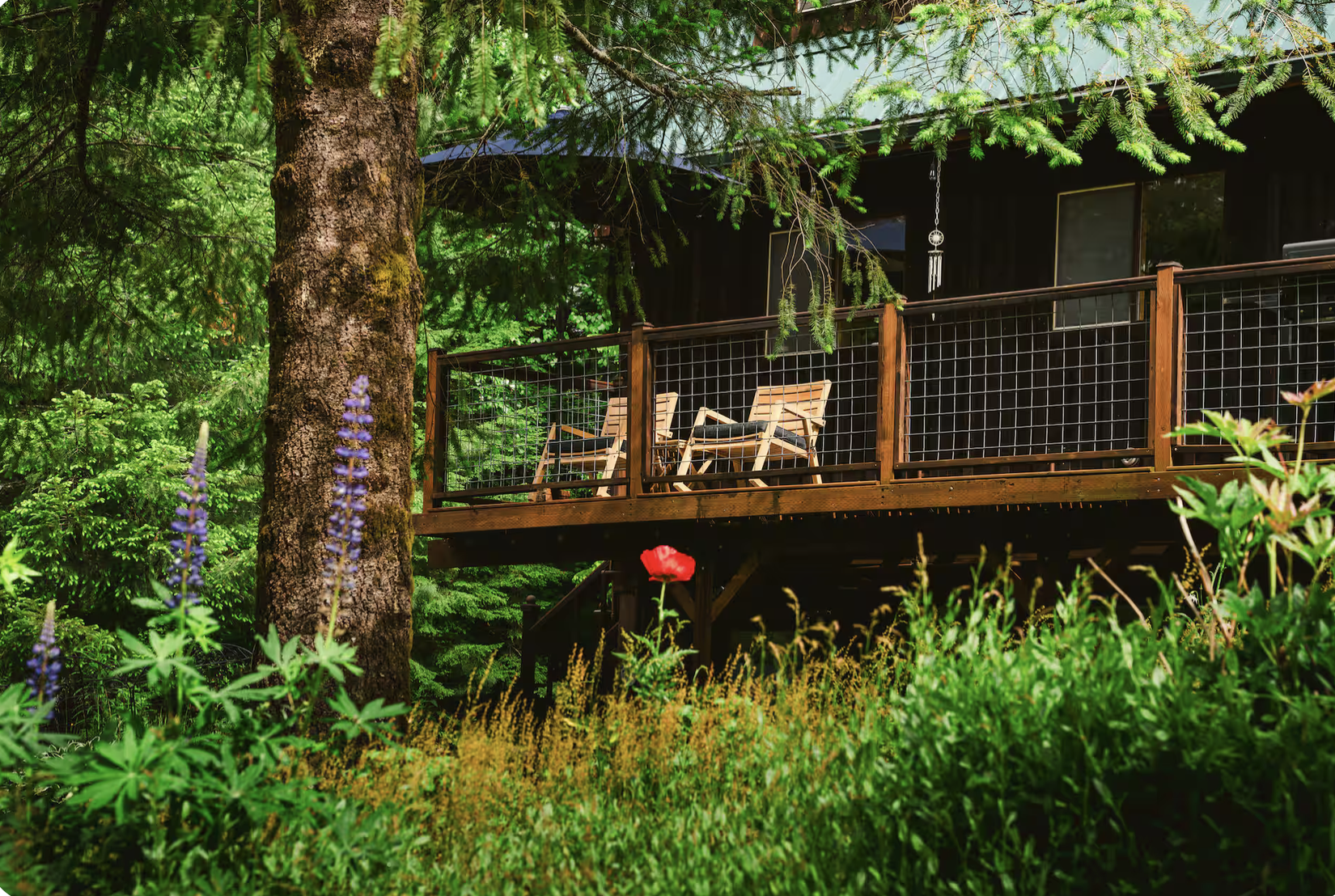 The deck is the perfect place for a game of cards, dinner with friends or just enjoying the surrounding beauty