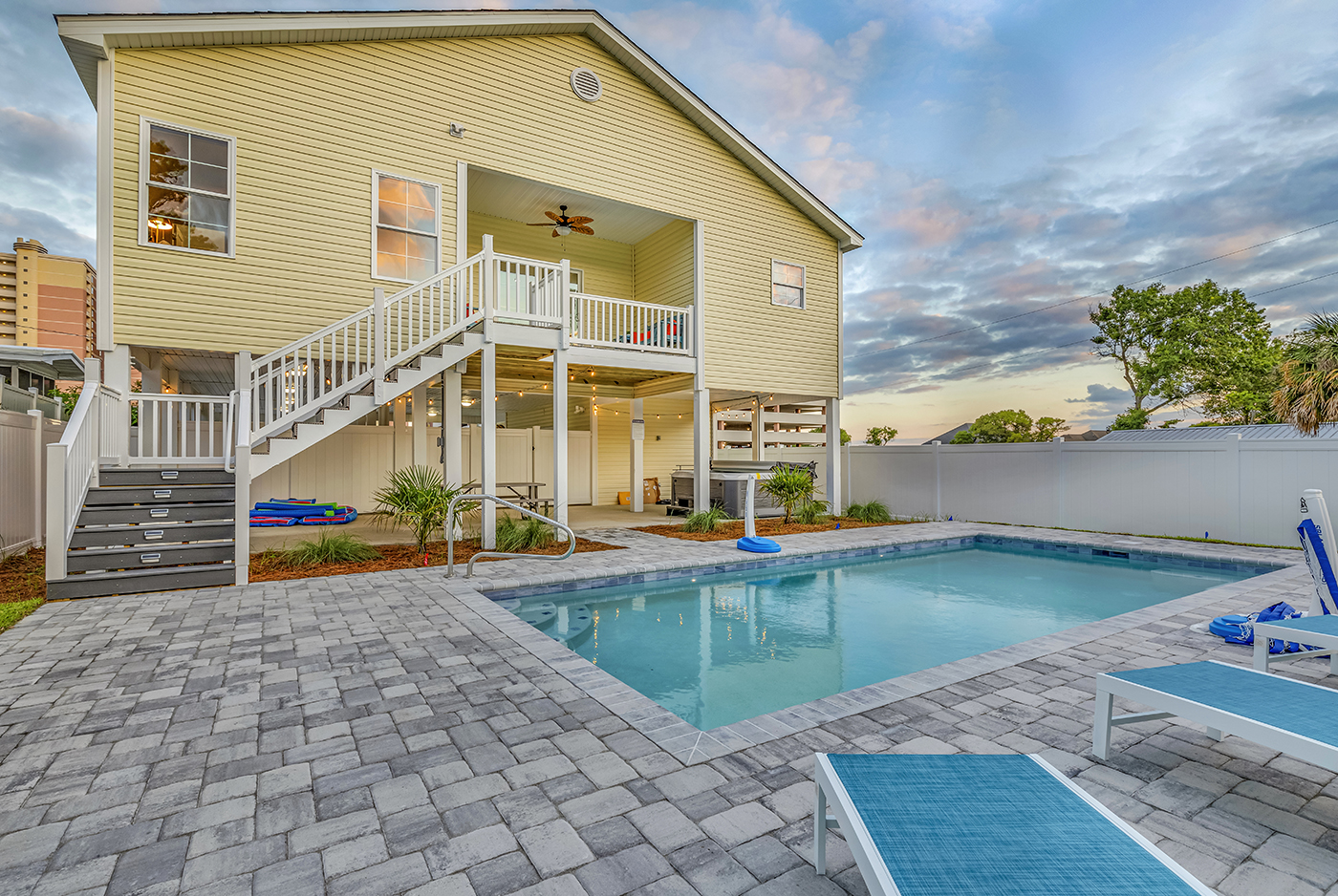 Experience the epitome of relaxation with our captivating swimming pool and inviting fire pit. Whether you're cooling off with a refreshing dip or cozying up by the fire's warmth, every moment promises luxury. Welcome to your personal oasis