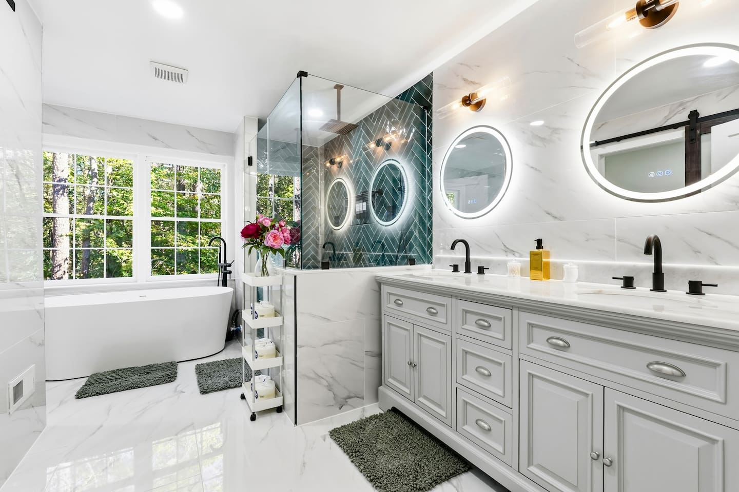 Private ensuite master bathroom for Bedroom #1.