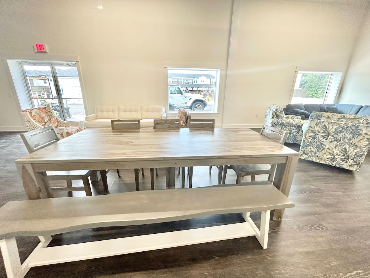 Clubhouse dining area for group meals