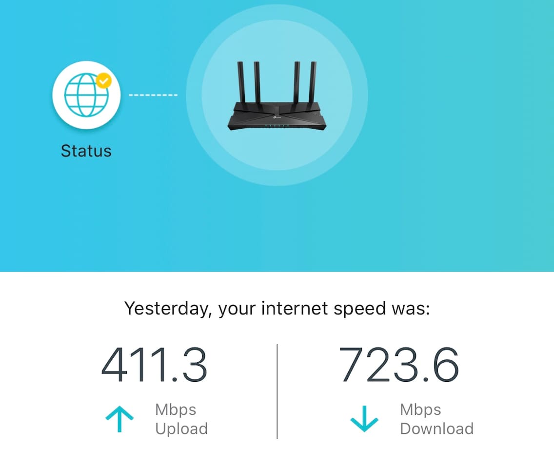 Free Wi-Fi with speeds up to 1Gbps.