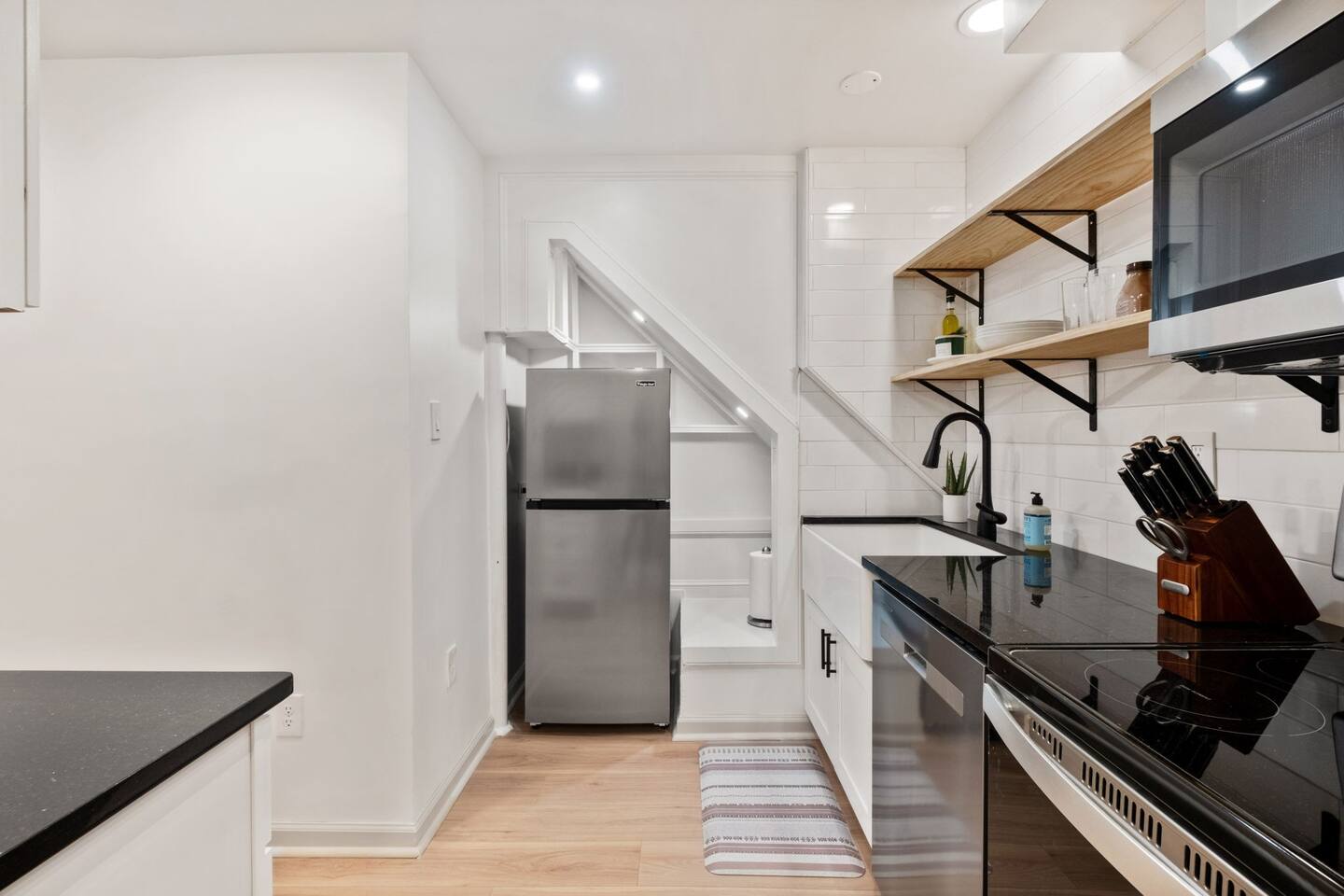 Refrigerator to complete the fully stocked kitchen.