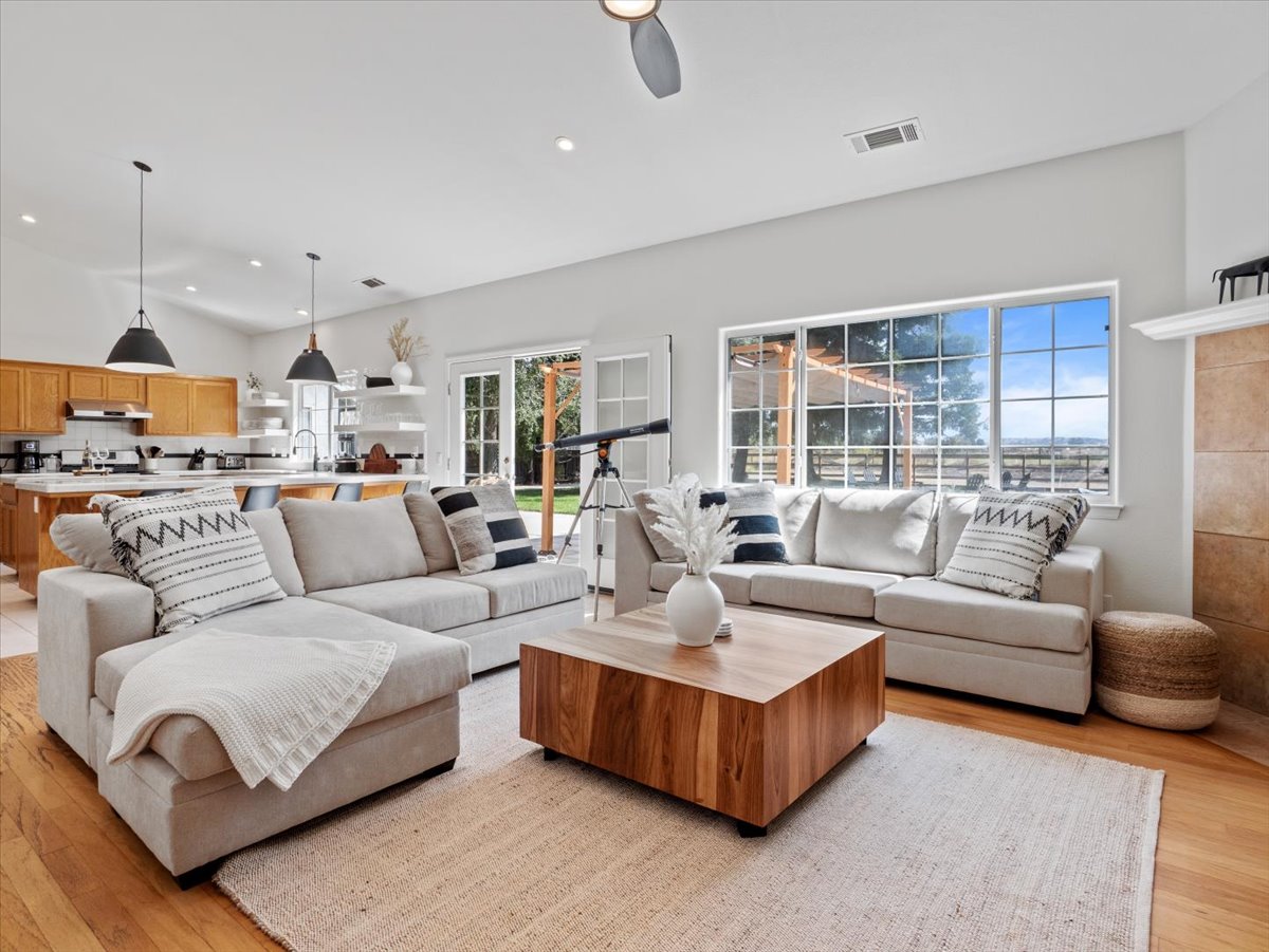 *Cozy, spacious living area.