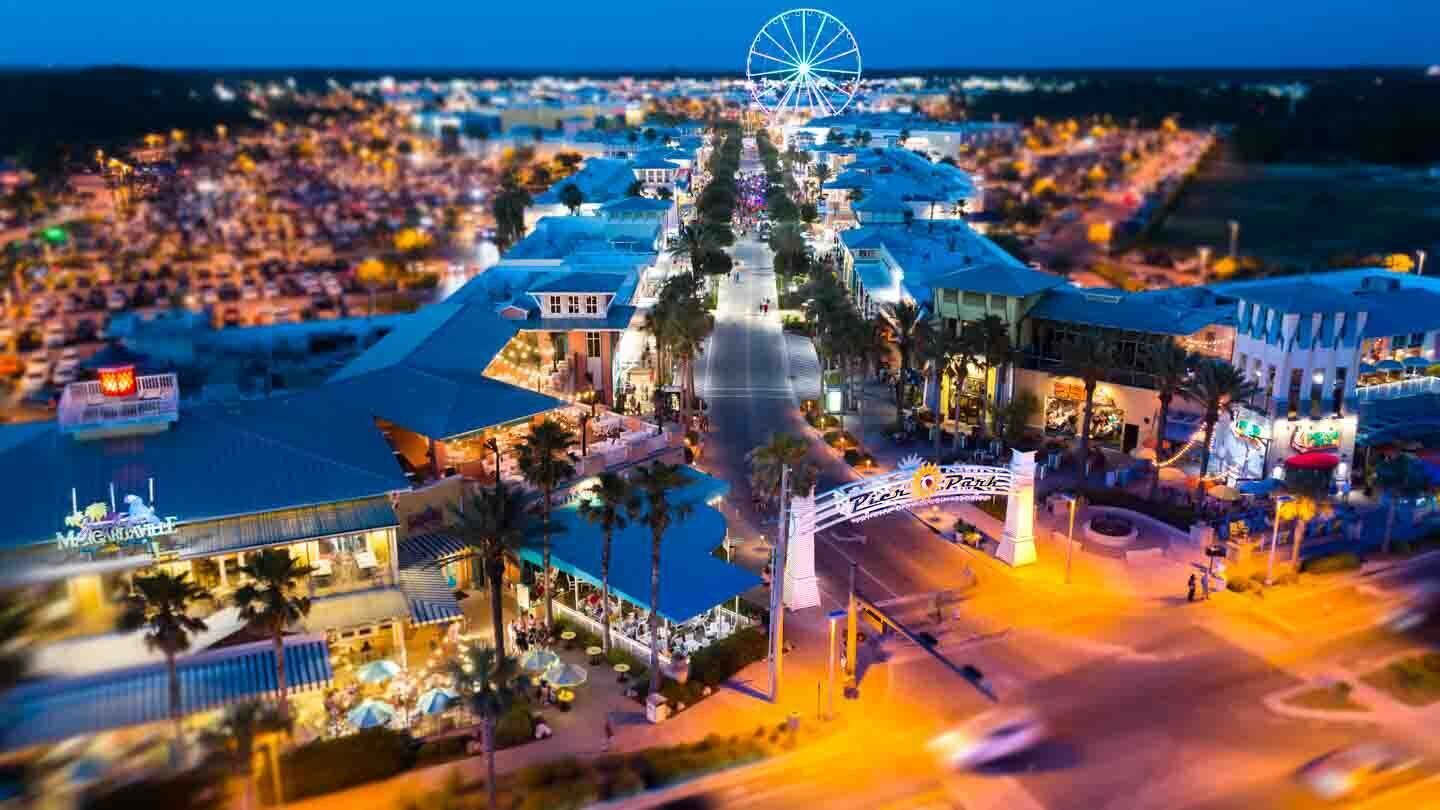Aerial view of Pier Park