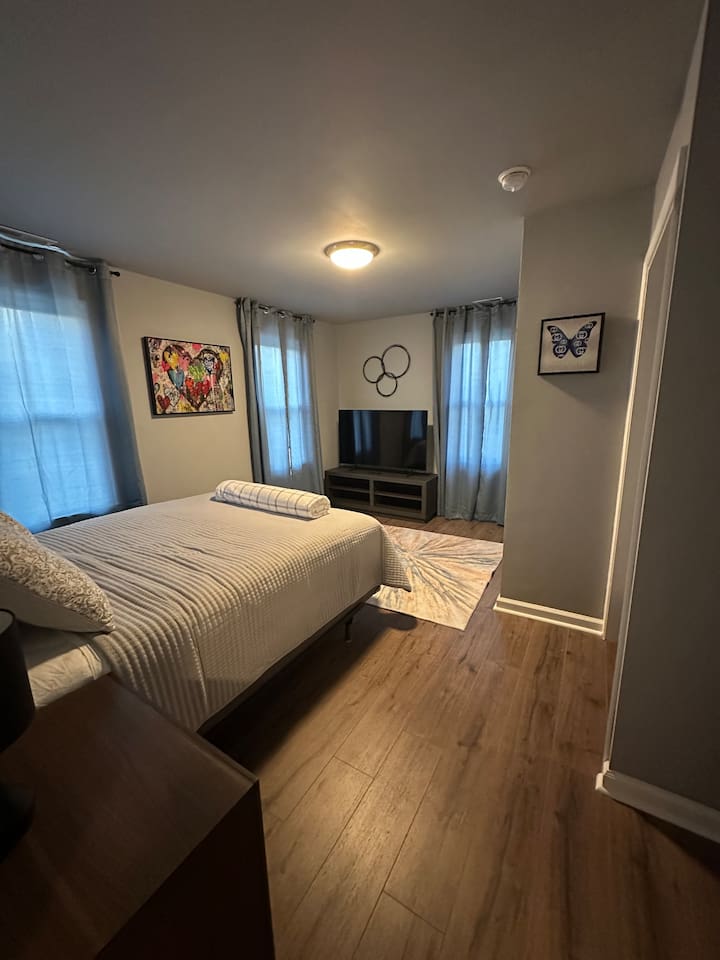 Only bedroom on this floor.