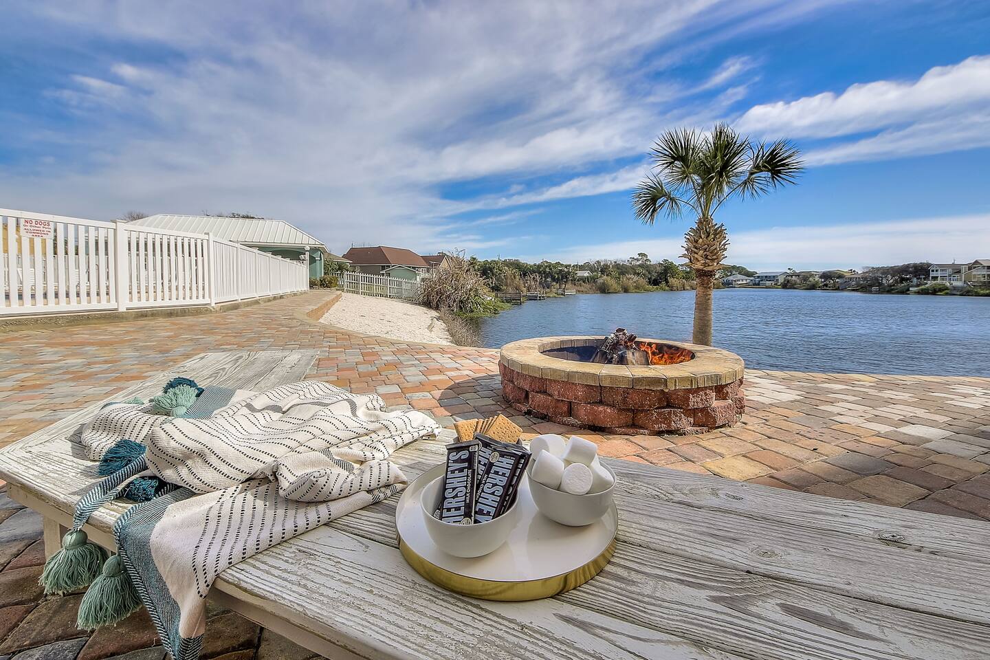 Gather around the fire pit for smores!