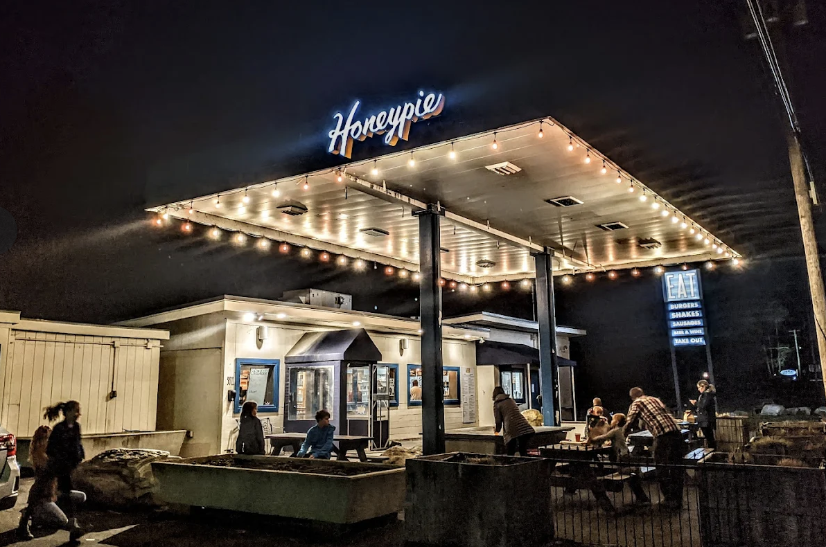 Our local hipster burger joint, 5 minutes drive