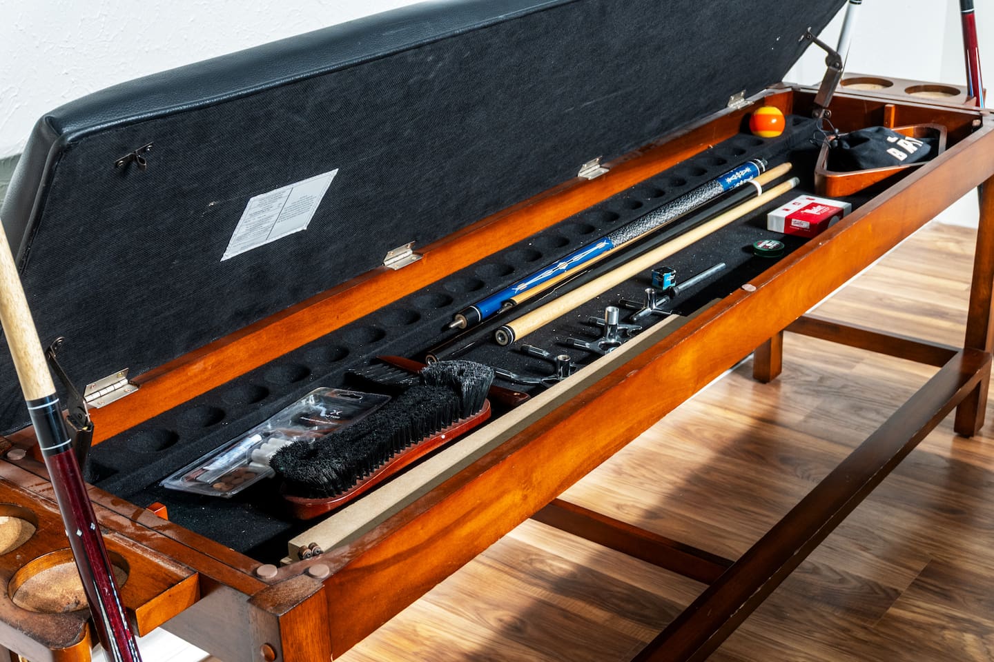 Level up your stay with a dedicated game room featuring a professional-grade pool table.
