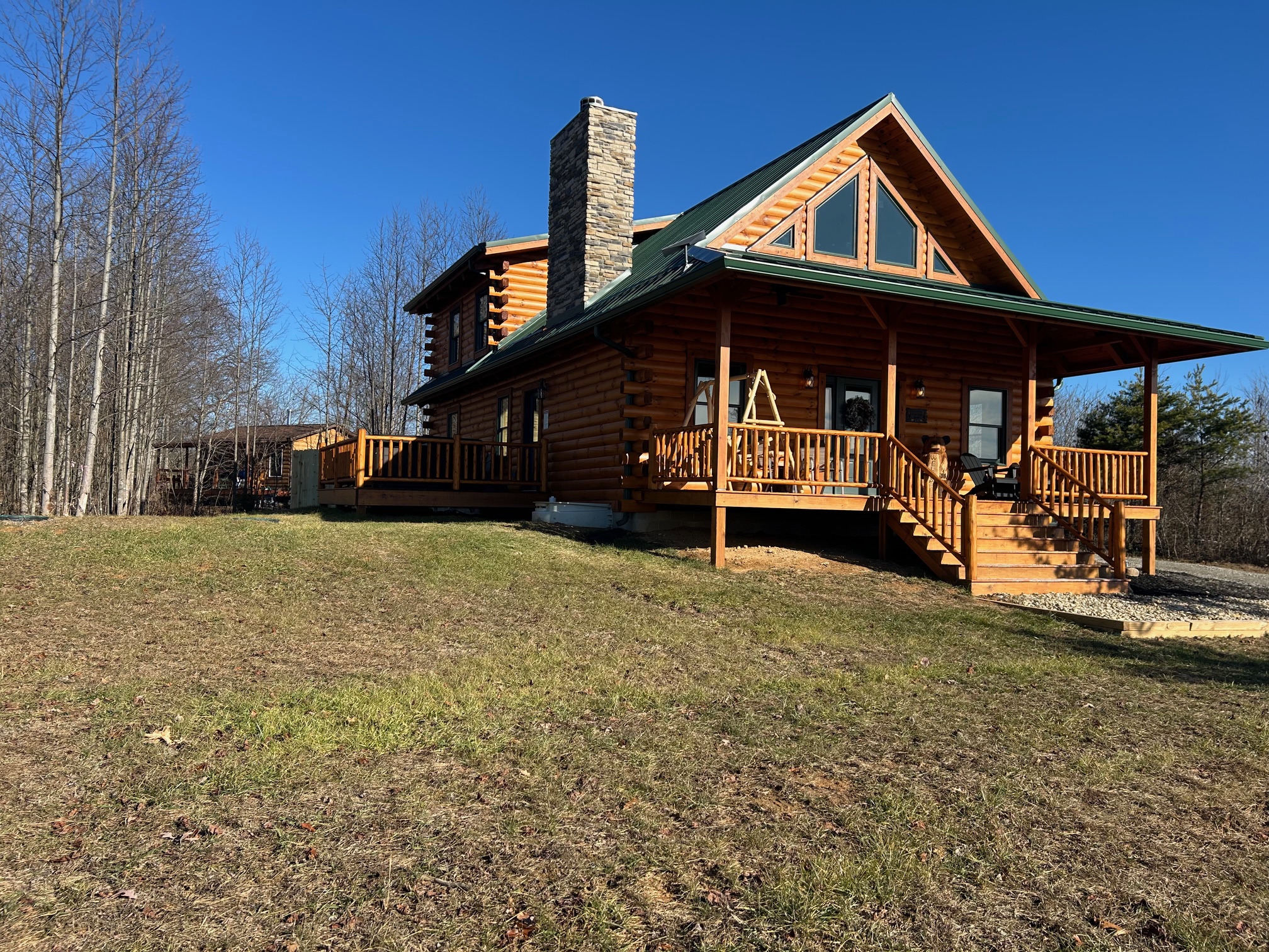 Large Yard for Tossing Ball