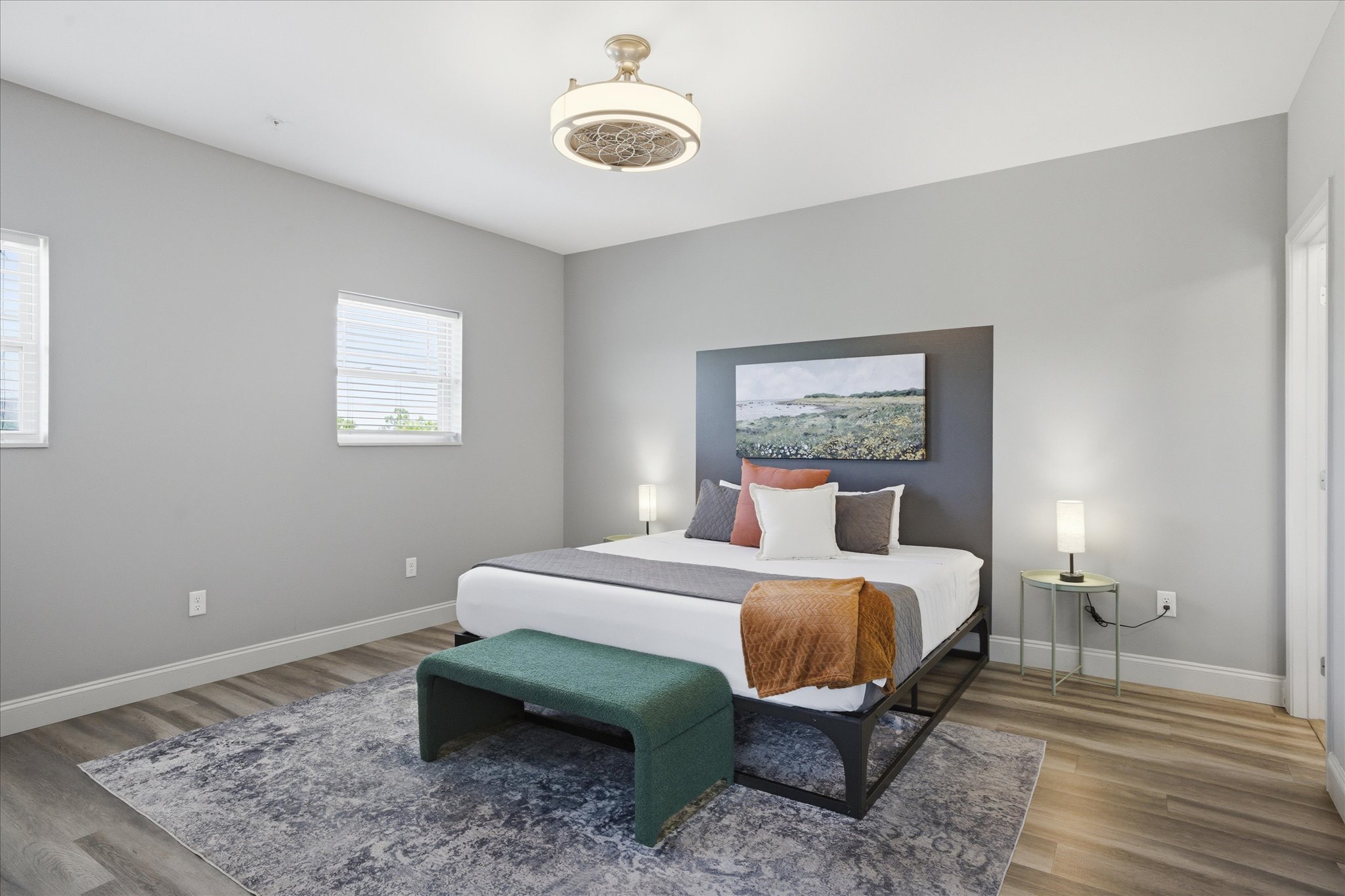 This room leans into comfort—simple, quiet, and designed to help you recharge. In Unit 3, the added space keeps it from ever feeling tight, even with everything you need close by.